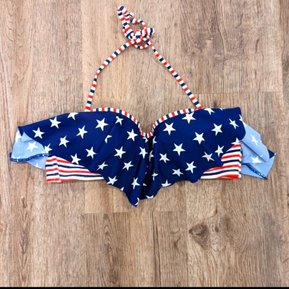 SO Other - 4th of July RED WHITE BLUE Bikini Top